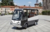 E-Minibus als Personentransporter in der Fußgängerzone